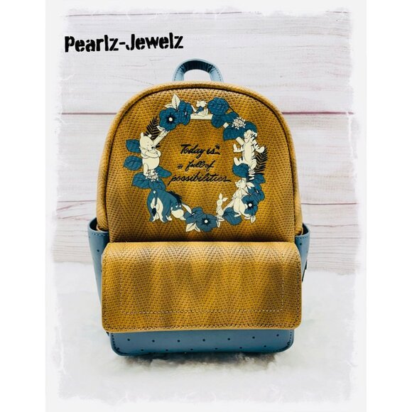 Loungefly Handbags - Loungefly Disney Winnie the Pooh Herringbone Brown Mini Backpack NWT